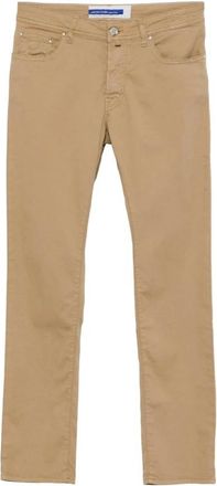 Jacob Cohen Jeans - Heren - Chinos - Beige - W33 - Katoen - Broeken