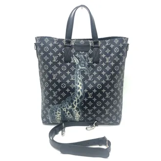 Louis Vuitton Navy Monogram Canvas Tote Bag (Pre-Owned)