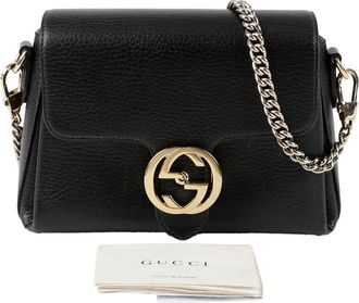Gucci Interlocking Chain Shoulder Crossbody Bag (Authentic Pre-Loved)
