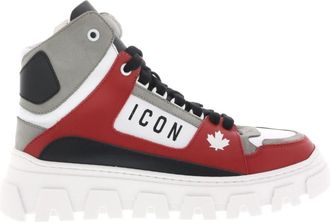 Dsquared2 Basket Sneaker - Dames - Sneakers - Rood - 39 EU - Leer - Schoenen