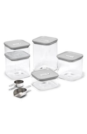 Caraway Set of 5 Airtight Storage Containers in Gray at Nordstrom