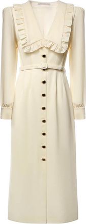 Alessandra Rich Wool Midi Dress