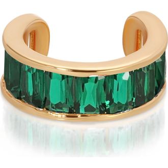 Ettika Crystal Ear Cuff in Green at Nordstrom