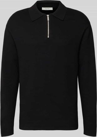 Selected Relaxed Fit Pullover aus Viskose-Mix Modell TELLER in Black, Gr&ouml;&szlig;e XXL