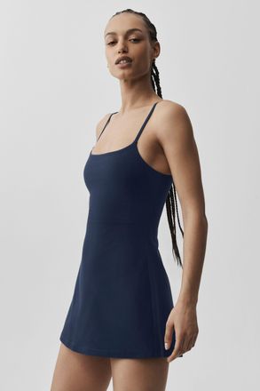 Alo Alosoft Encore Tennis Dress in Navy, Size: Medium