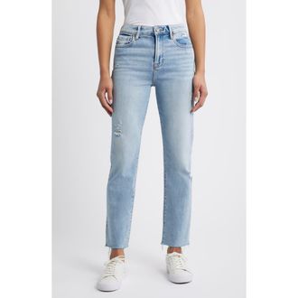 Hidden Jeans Raw Hem Ankle Cigarette Jeans in Medium at Nordstrom, Size 25