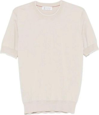 Brunello Cucinelli Cotton Lightweight Knit T-Shirt