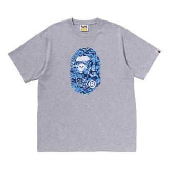 A Bathing Ape Resort Ape Head Relaxed Fit T-Shirt Grey 0ZXTEM321101QGYX