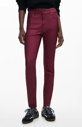Desigual Slim Fit Pants in Red at Nordstrom, Size X-Large