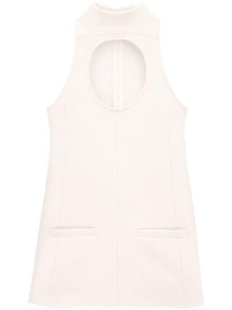 Courrèges Uitgesneden mini-jurk - Beige