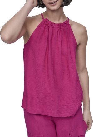 DKNY Dkny Halter Crinkle Top
