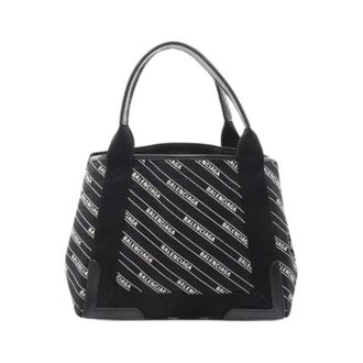 Balenciaga Pre-owned Tote Bags, female, Black, Size: ONE SIZE Pre-owned Navy Cabas S tote bag