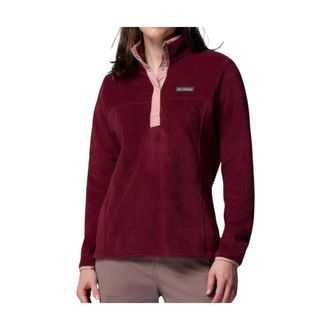 Columbia Benton Springs 1/2 Snap Pull Over II - Dames - Fleece jassen - Rood - M - Polyester - Fitness