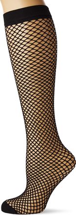 Penti Penti Womens Classic Knee Highs Fishnet Socks, Black (Black 500), One (Size: Standart)