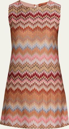 Missoni Multicolor Snake Chevron Sleeveless Mini Dress