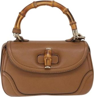 Gucci Pre-owned Handbags, female, Brown, Size: ONE SIZE Pre-owned Vintage Handbag