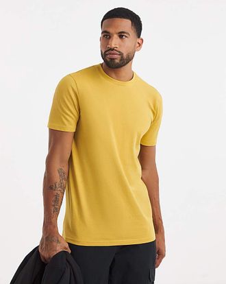 Jacamo Pure Cotton Crew Neck T-Shirt Long