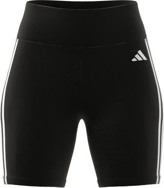 adidas TE 3 Stripes Short Tight Lauftights für Damen | schwarz