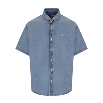 Carhartt Work in Progress Carhartt Wip, Denim Shirts, male, Blue, Size: L Lucas Denim Shirt