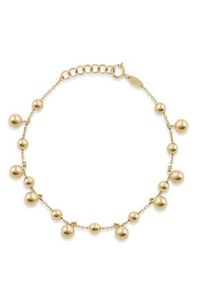 Bony Levy 14K Gold Sphere Station Bracelet in 14K Yellow Gold at Nordstrom, Size 7