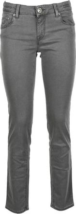 Jacob Cohen Lyocell Modal Katoen Blend Jeans - Dames - Slim Fit Jeans - Grijs - W28 - Katoen - Jeans
