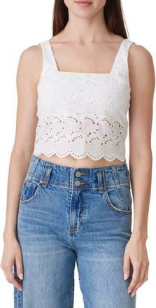 Habitual Eyelet Bustier in White at Nordstrom, Size Medium