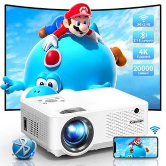 OEM Proyector 20000 L&uacute;menes, 1080p Full Hd, Wi-fi 5g Y Bluetooth, Mini Proyector Con Pantalla 300 Para Fire Stick, Smartphone, Ps5
