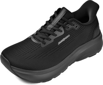 JACKSHIBO Slip on Wide Toe Box Shoes Women Slip in Arch Support Sneakers for Running Walking Athletic Tennis Orthopedic Plantar Fasciitis Thick Cushion Zero Dro