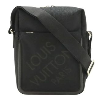 Louis Vuitton Pre-owned Damier Geant Citadin schoudertas - Dames - Pre-owned - Zwart - Maat: ONE Size Leer
