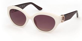 Guess GU00104 21B Womens Sunglasses White Size 56