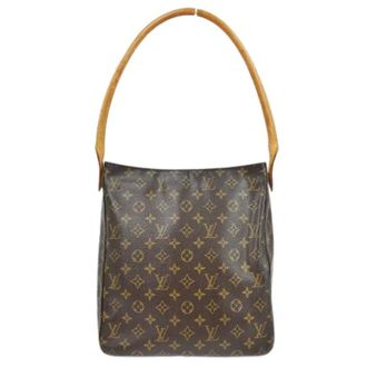 Louis Vuitton Pre-owned Shoulder Bags, female, Brown, Size: ONE SIZE Pre-owned Monogram Looping Handbag