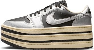 Nike Jordan Womens Air Jordan 1 Triple Stack Shoes in Grey | HV8288-001