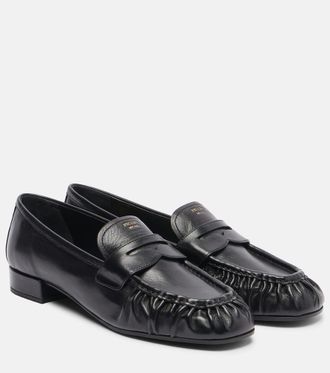 Prada Leather penny loafers