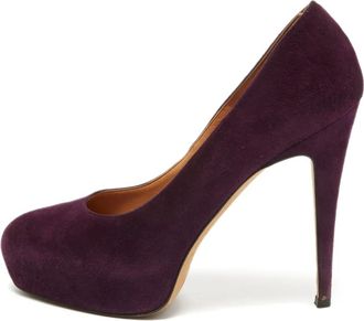 Brian Atwood Pumps in pelle scamosciata con plateau 125mm - Viola