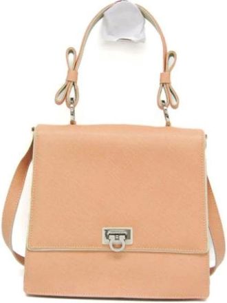 Ferragamo Pre-owned Handbags, female, Orange, Size: ONE SIZE Pre-owned Handbag