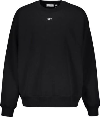 Off-white round-collar sweatshirt - Black