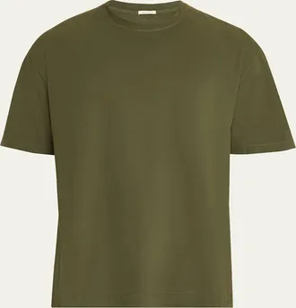 Massimo Alba Mens Brushed Garment Dyed T-Shirt