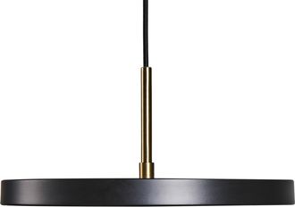 Beliani L&aacute;mpara Colgante Led Moderna De Metal Para Oficina En Casa Comedor Negro Evenlode
