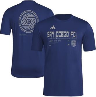 adidas Mens adidas Navy San Diego FC 2026 Anthem AEROREADY Pregame T-Shirt at Nordstrom, Size Xx-Large