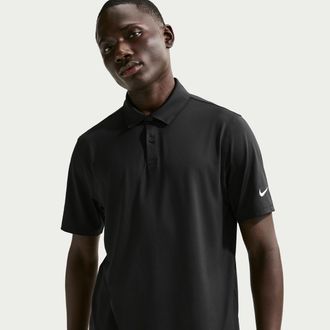 Nike Mens Velocity Dri-FIT Golf Polo in Black | IQ6689-010
