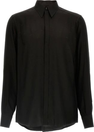 Dolce & Gabbana Heren, Overhemden, Zwart, Maat: XL Zijde