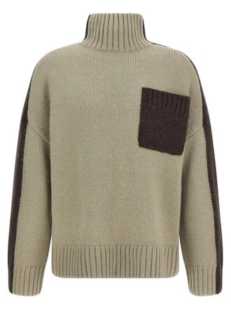 J.W.Anderson J. W. Anderson two Tone Patch Pocket Sweater