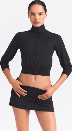 Nike Womens SKIMS Airy Track Jacket in Black | ZUZUP9516W-OBD