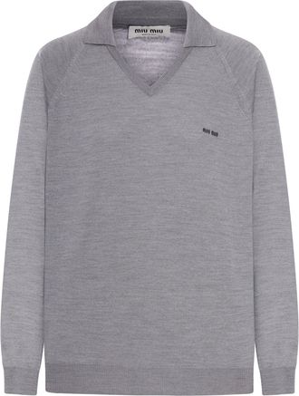 Miu Miu WOOL POLO SWEATER - Miu Miu - Woman