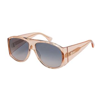 Chlo&eacute; Aviator Zonnebril - Dames - Accessoires - Oranje - Maat: 60 MM