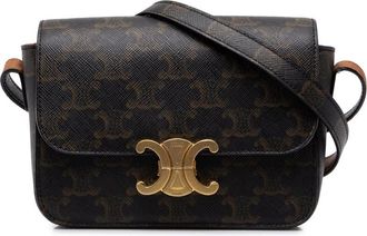 Celine Pre-owned Celine Teen Triomphe Coated Canvas Triomphe Crossbody Ladies 50JQAJG6BNG44HLQ