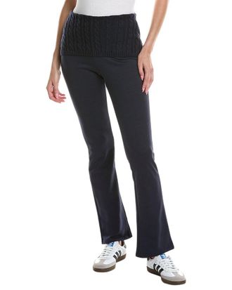 WeWoreWhat Weworewhat Cable Knit Roll Over Pant