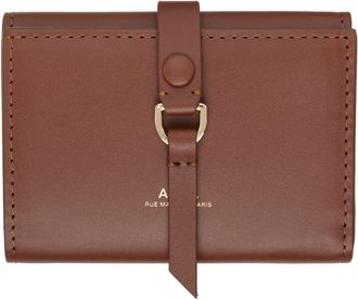 財布・小物その他 Chloe Alphabet Wallet With Flap Brown Chloé Alphabet Wallet In Grained Leather | Chloé US