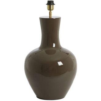 Light & Living Light & Living - L&aacute;mpara De Mesa - Nana - Marr&oacute;n - Metal - &Oslash; 33cm