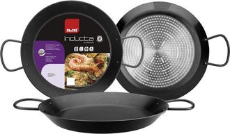 Ibili Padella per paella Inducta, 34 cm, alluminio, antiaderente, 6 porzioni, adatta ai piani a induzione. - Ibili